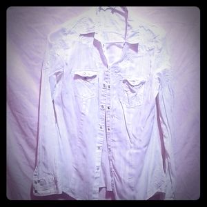 Snap bottom up Guess shirt